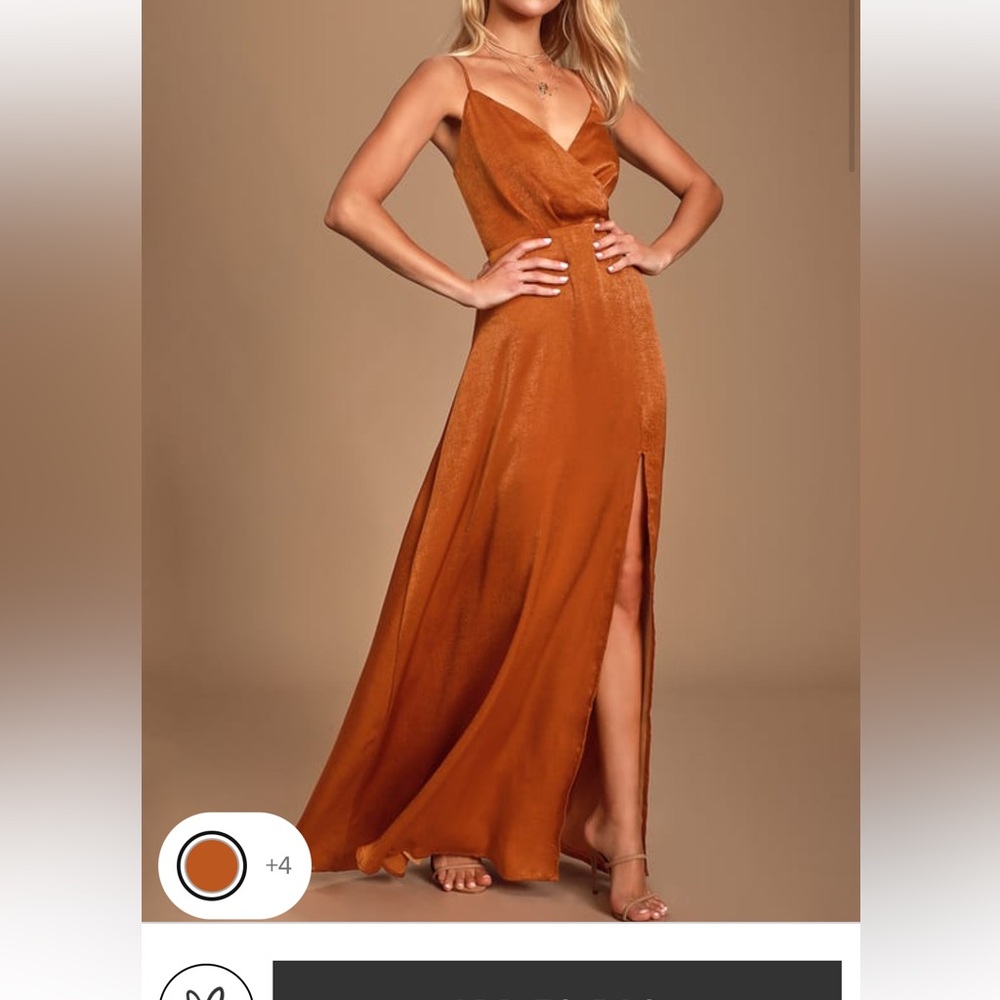 Rust Orange Lulus Dress